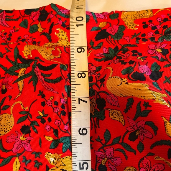 NWOT J.Crew Collection silk Twill jungle cat pants size 00 - Picture 9 of 12